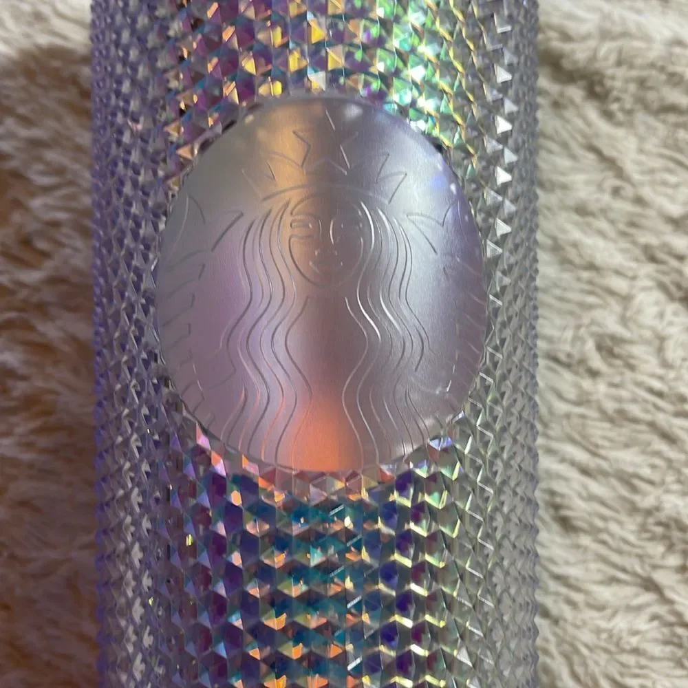 Starbucks 2019 holiday silver iridescent 24 ounce tumbler NEW